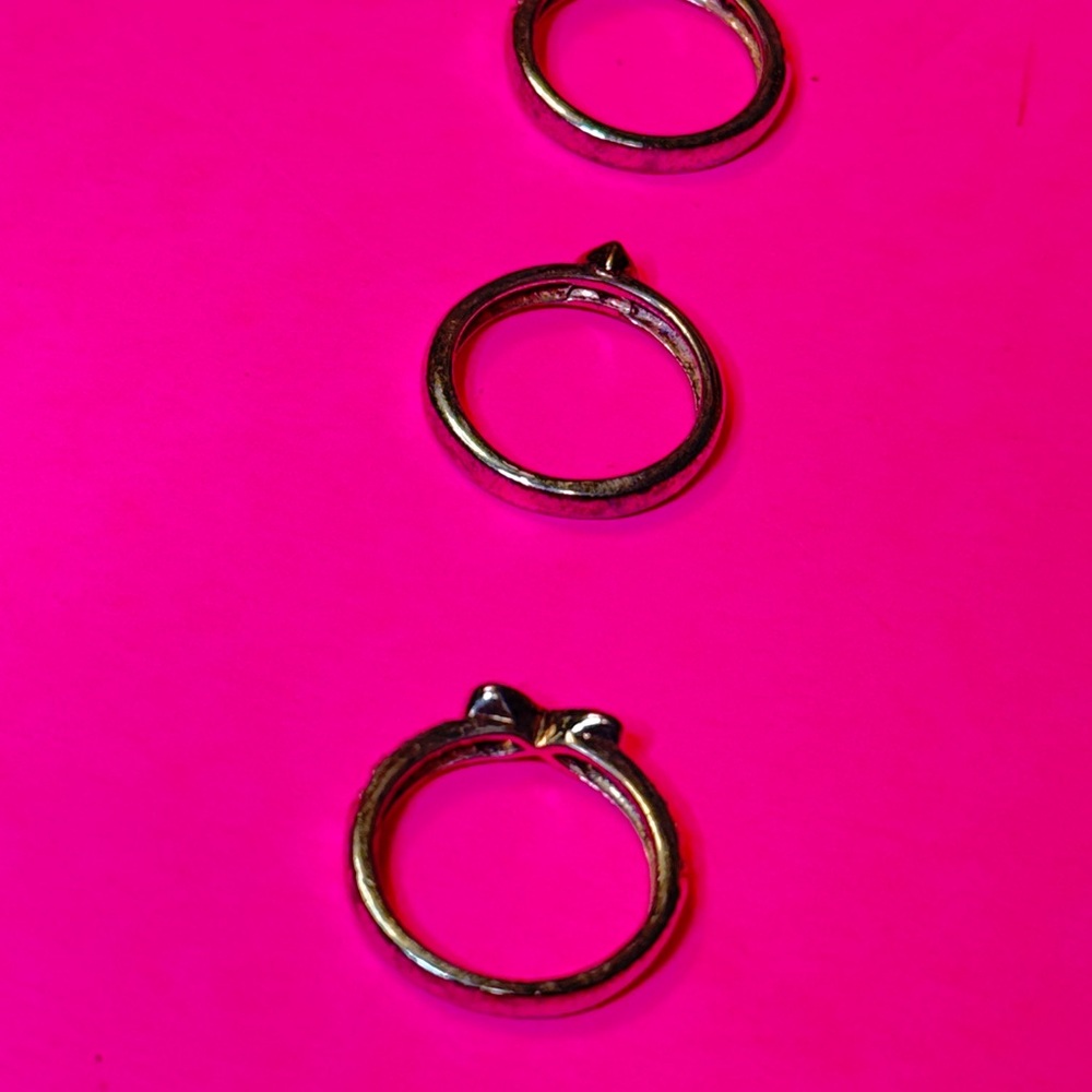 Folli Follie Elegant Silver Ring Set 3 silver size 6 - Picture 6 of 15
